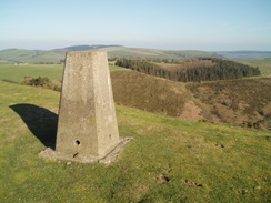 P20074040319	The trig pillar on Cwm-sanaham Hill.