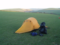 P20074040346	My tent on Spoad Hill.