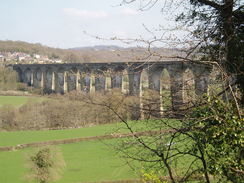 P20074070037	The Wrexham line railway viaduct.