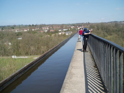 P20074070044	Looking along the Pont Cysyllte aqueduct.