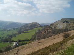 P20074070069	Castell Dinas Bran viewed from the Panorama Walk.