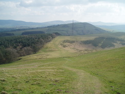 P20074080026	Looking south from the climb up onto Moel y Plas.