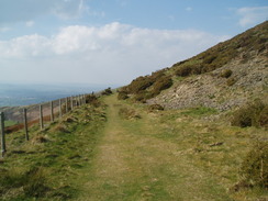 P20074080032	The track around the western flank of Moel Llanfair.