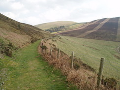 P20074080034	The track around the western flank of Moel Llanfair.