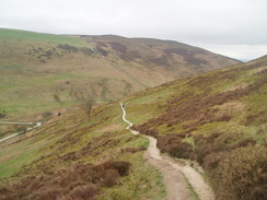 P20074090130	The path along the flank of Moel Arthur.