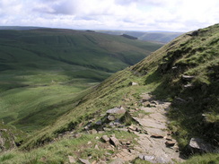 P20077078333	The last part of the ascent past Graig Fach.