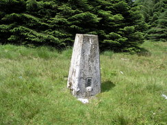 P20077078373	The trig pillar on Garn Fach.