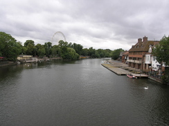 P20077148671	The view from the bridge over the river in Windsor.