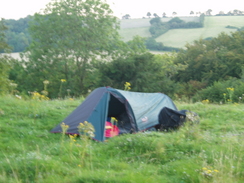 P20078250110	My tent on Ledge Hill.