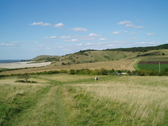 P20078260229	The view from Pitstone Hill towards Ivinghoe Beacon.