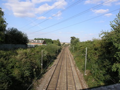 P20079169282	The railway in Baldock.