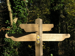 P2007B120943	a South Downs Way marker.