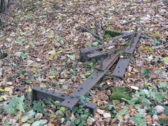 P2007B121033	Old point cranks by the railway junction.