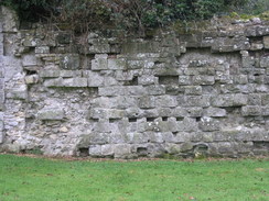 P2007B261516	The curtain wall at Old Wardour Castle.