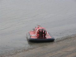 P2007C192166	The hovercraft on the beach.