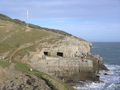 P20081122387	An old quarry near Anvil Point lighthouse.