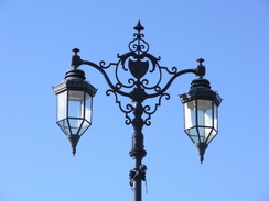 P20082082906	An intricate lamp standard on Eastney sea front.