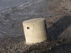 P20082103018	An old World War II fortification on the beach at Kimmeridge.