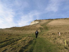 P20082103296	The descent from Flower's Barrow towards Worbarrow.