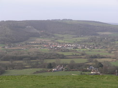 P20082273762	The view from the trig pillar on Hambledon Hill.