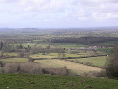 P20082273805	The view west from near Woolland Hill.