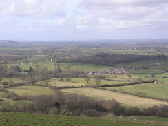 P20082273807	The view west from near Woolland Hill.