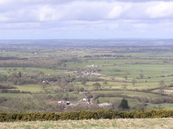 P20082273810	The view west from near Woolland Hill.