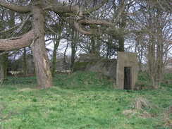 P20082273819	A concrete hut on Woolland Hill.