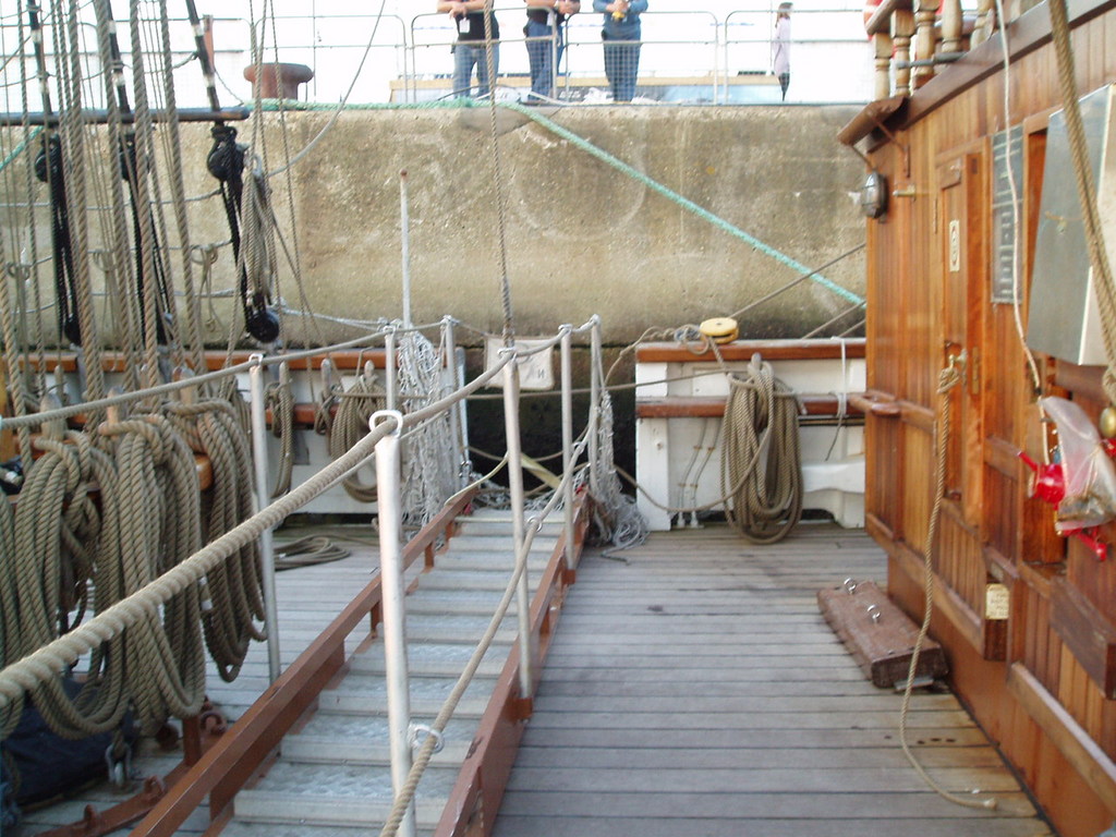 The deck of the Jeanie Johnston.