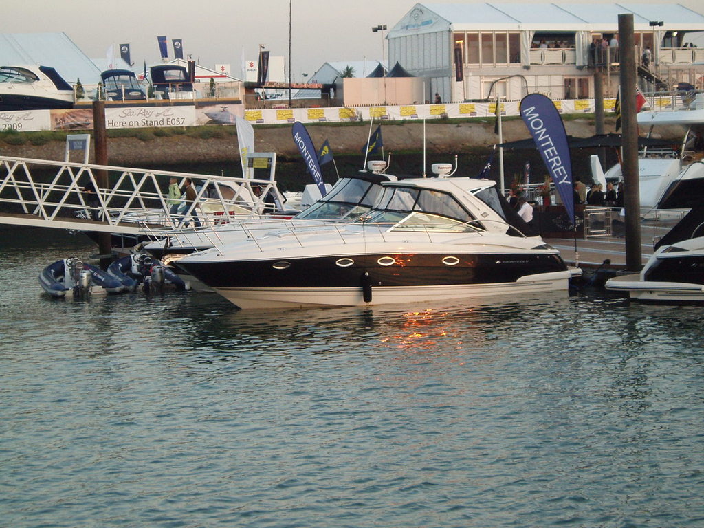 A Sunseeker yacht.