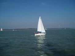 P20089200086	A boat on the Solent.