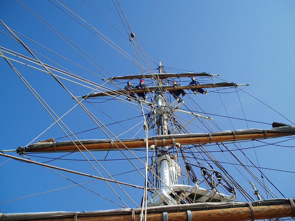 A watch on the Top Gallant mast.