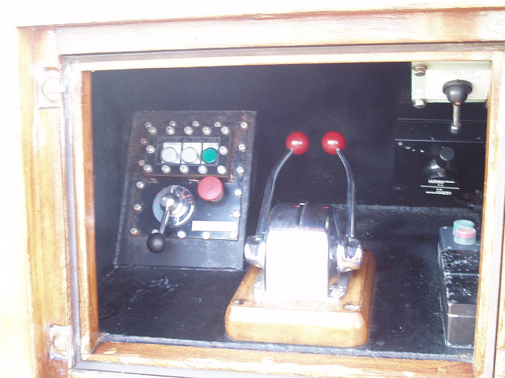 The engine controls.