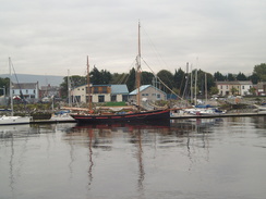 P20089240029	A small sailing ship on the Liffey.