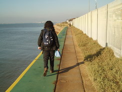 P2008C280062	Sencan walking away from the jetty.