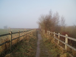 P20091080034	The path from the A31 towards Vernal Farm.