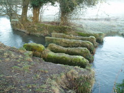 P20091210009	A little bridge across the River Ebble to the west of Coombe Bissett.