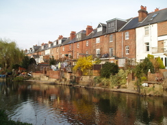 P20093170157	Canalside buildings in Reading.