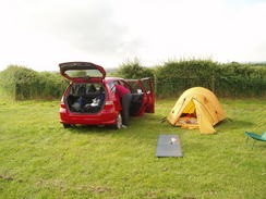 P20096130091	My tent at the campsite in Kennoxstone.