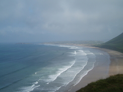 P20096130094	Looking north over Rhossili Bay.