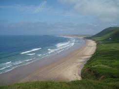 P20096130117	Looking north over Rhossili Bay.