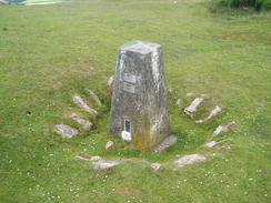 P20096140025	The trig pillar on Cefn Bryn.