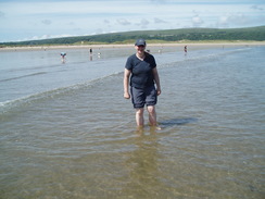 P20096140076	Jacqui on Oxwich Beach.