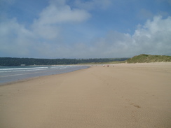 P20096140231	Heading northeastwards along Oxwich Beach.