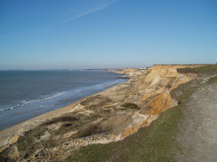 P20103080021	Heading west along Hordle Cliff.