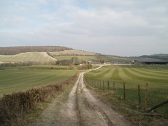 P20103110094	The descent down towards Whitewool Farm.