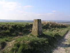 P20104120280	The trig pillar on Etchilhampton Hill.