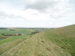 P20104260103	The ramparts of Scratchbury Hill.