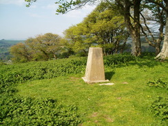 P20105120015	The trig pillar at the top of Gerrard's Hill.