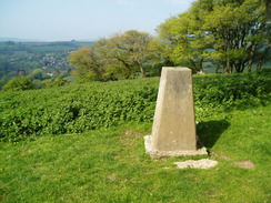 P20105120018	The trig pillar at the top of Gerrard's Hill.